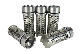 Stainless steel filter element, folding filter element, coal machine filter element